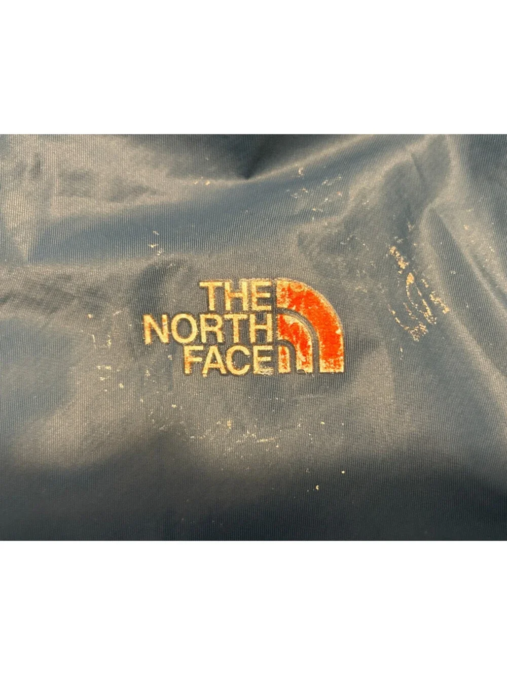 Vintage North Face Hyvent Hooded Blue Quilted Orange Lined Jacket Men's Large L